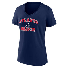 Atlanta Braves Women's Heart and Soul V-Neck T-Shirt - MLB T-shirts