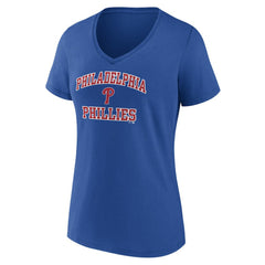 Philadelphia Phillies Women's Heart and Soul V-Neck T-Shirt - MLB T-shirts