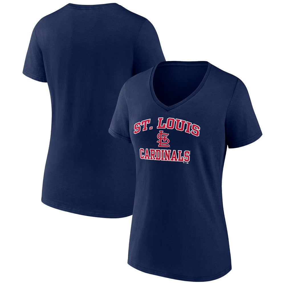 St. Louis Cardinals Women's Heart and Soul V-Neck T-Shirt - MLB T-shirts