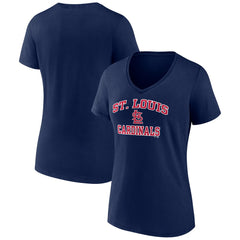 St. Louis Cardinals Women's Heart and Soul V-Neck T-Shirt - MLB T-shirts