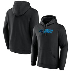 Carolina Panthers Logo Team Lockup Fitted Pullover Hoodie | NFL Hot
