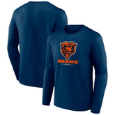 Chicago Bears Logo Team Lockup Long Sleeve T-Shirt | NFL US