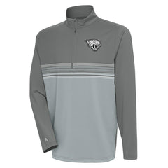 Jacksonville Jaguars Antigua Metallic Logo Pace Quarter-Zip Pullover Top | NFL Sale