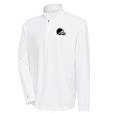 Cleveland Browns Antigua Metallic Logo Tribute Quarter-Zip Top | NFL US