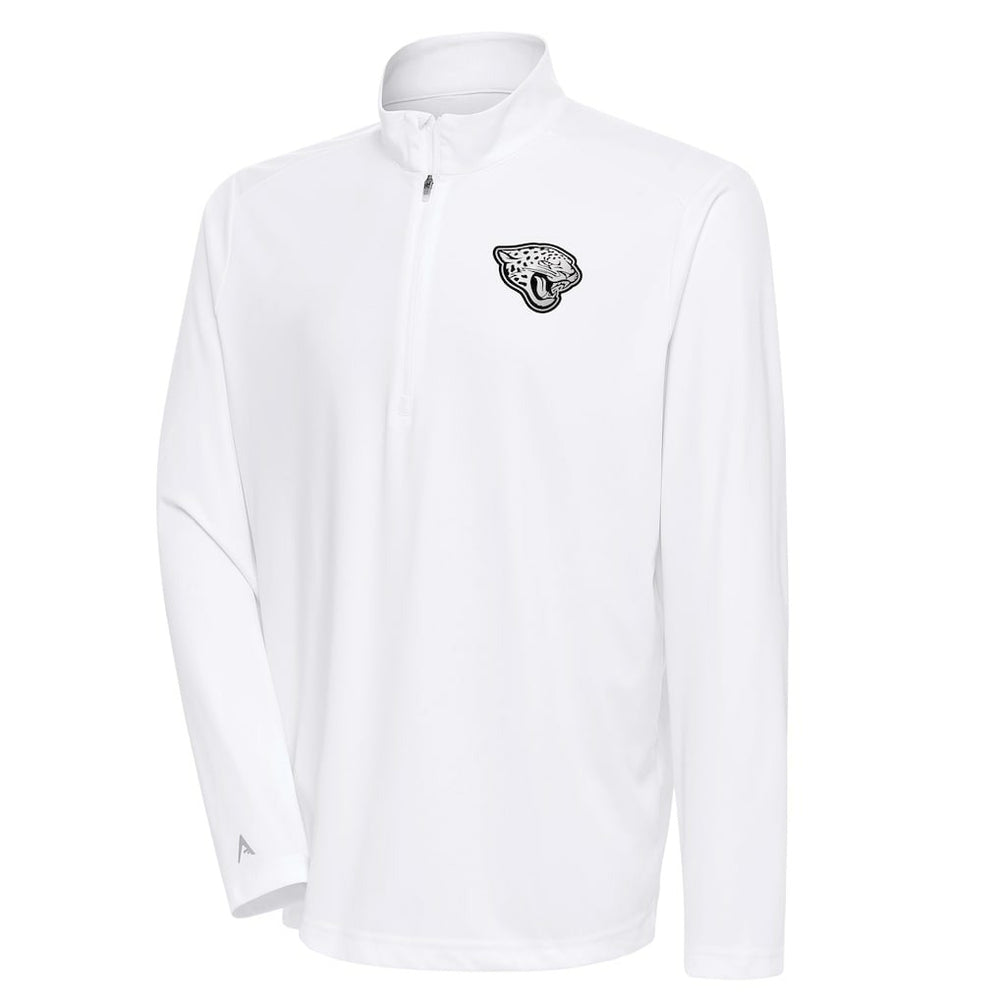 Jacksonville Jaguars Antigua Metallic Logo Tribute Quarter-Zip Top | NFL Online