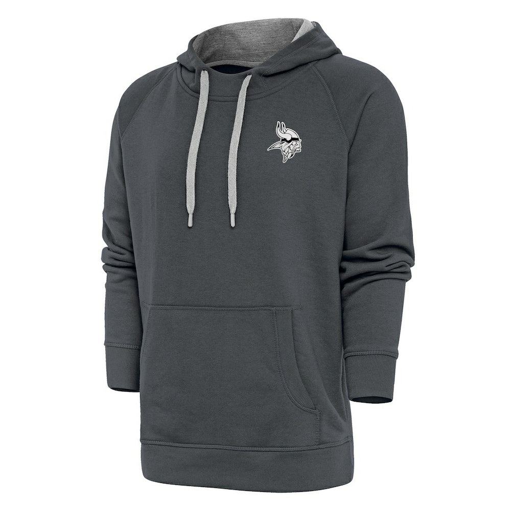 Minnesota Vikings Antigua Metallic Logo Victory Pullover Hoodie | NFL Discount