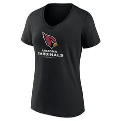 Arizona Cardinals Women's Logo Team Lockup V-Neck T-Shirt | NFL Outlet
