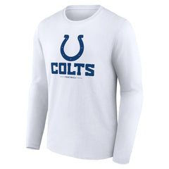 Indianapolis Colts Logo Team Lockup Long Sleeve T-Shirt | NFL Hot