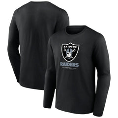 Las Vegas Raiders Logo Team Lockup Long Sleeve T-Shirt | NFL Near me