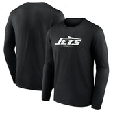 New York Jets Logo Team Lockup Long Sleeve T-Shirt | NFL Online