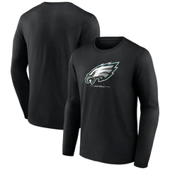 Philadelphia Eagles Logo Team Lockup Long Sleeve T-Shirt | NFL Online