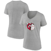Cleveland Guardians Women's Official Logo V-Neck T-Shirt - MLB T-shirts