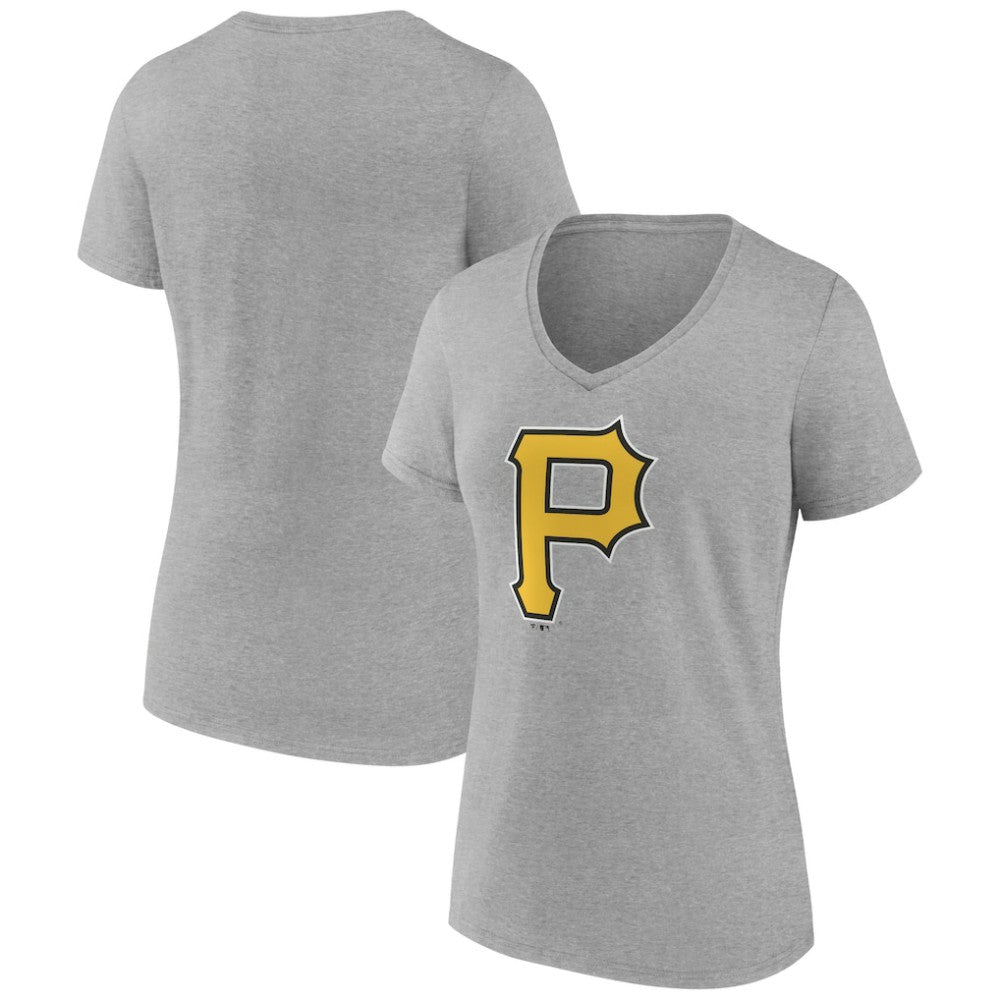 Pittsburgh Pirates Women's Official Logo V-Neck T-Shirt - MLB T-shirts