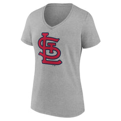 St. Louis Cardinals Women's Official Logo V-Neck T-Shirt - MLB T-shirts