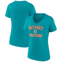 Miami Dolphins Women's Victory Arch Team V-Neck T-Shirt | NFL Near me