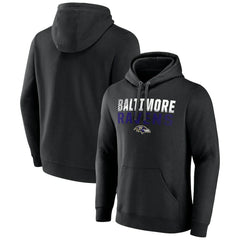 Baltimore Ravens Team Fade Out Fitted Pullover Hoodie | NFL US