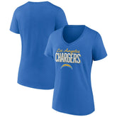 Los Angeles Chargers Women's Nostalgia V-Neck T-Shirt | NFL Sale