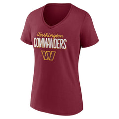 Washington Commanders Women's Nostalgia V-Neck T-Shirt | NFL On sale