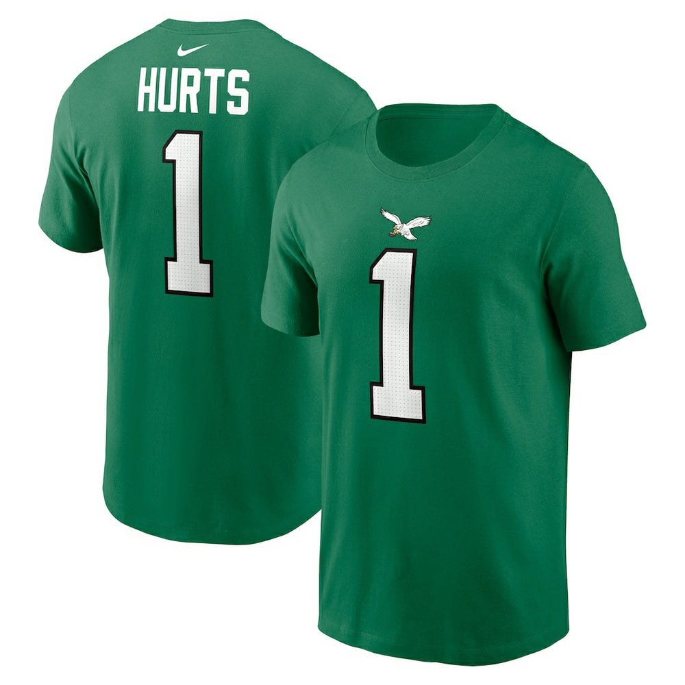 Philadelphia Eagles Jalen Hurts Alternate Player Name & Number T-Shirt | NFL New