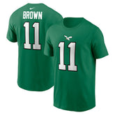 Philadelphia Eagles A.J. Brown Alternate Player Name & Number T-Shirt | NFL New