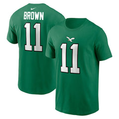 Philadelphia Eagles A.J. Brown Alternate Player Name & Number T-Shirt | NFL New