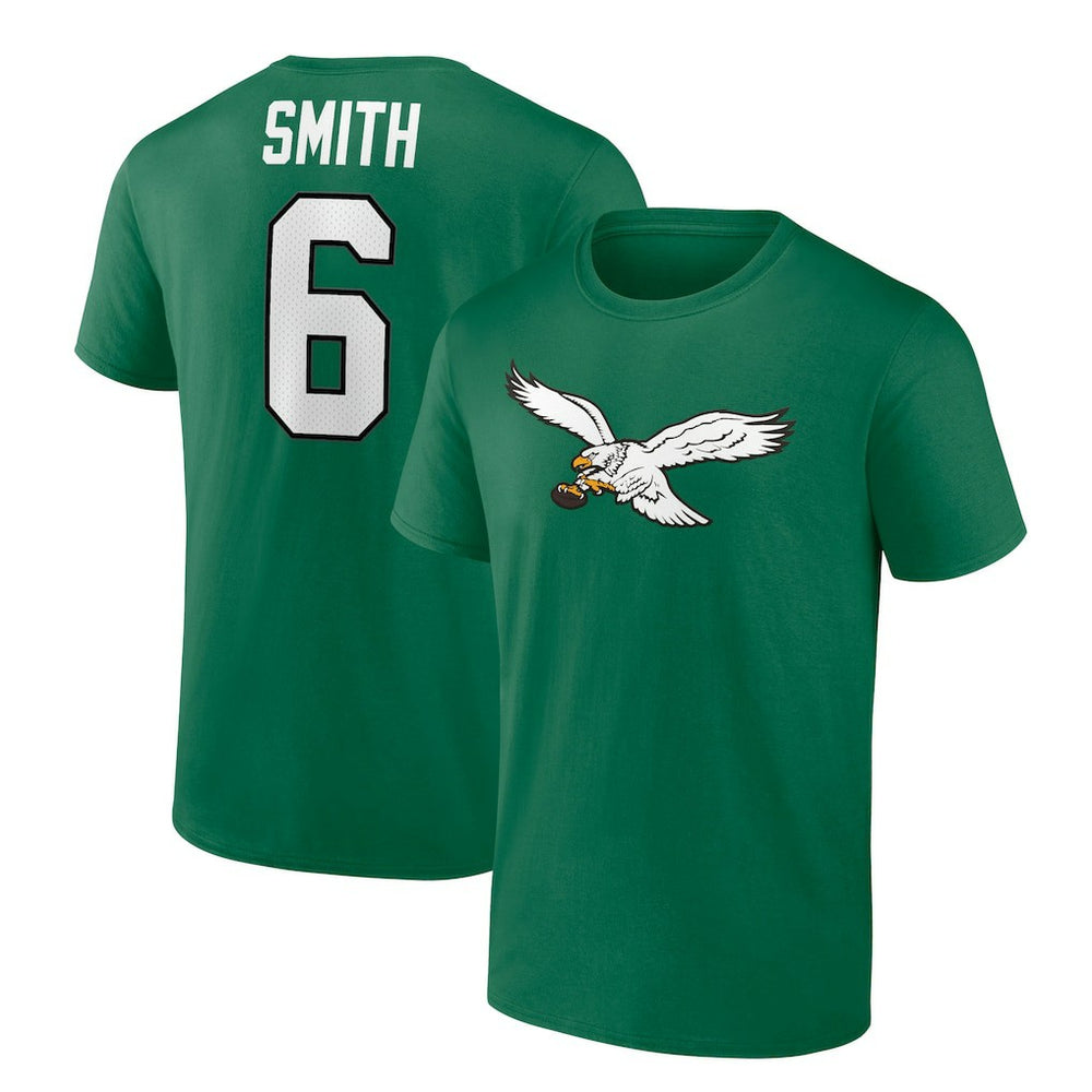 Philadelphia Eagles DeVonta Smith Alternate Icon Player Name & Number T-Shirt | NFL New