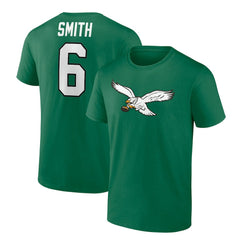 Philadelphia Eagles DeVonta Smith Alternate Icon Player Name & Number T-Shirt | NFL New