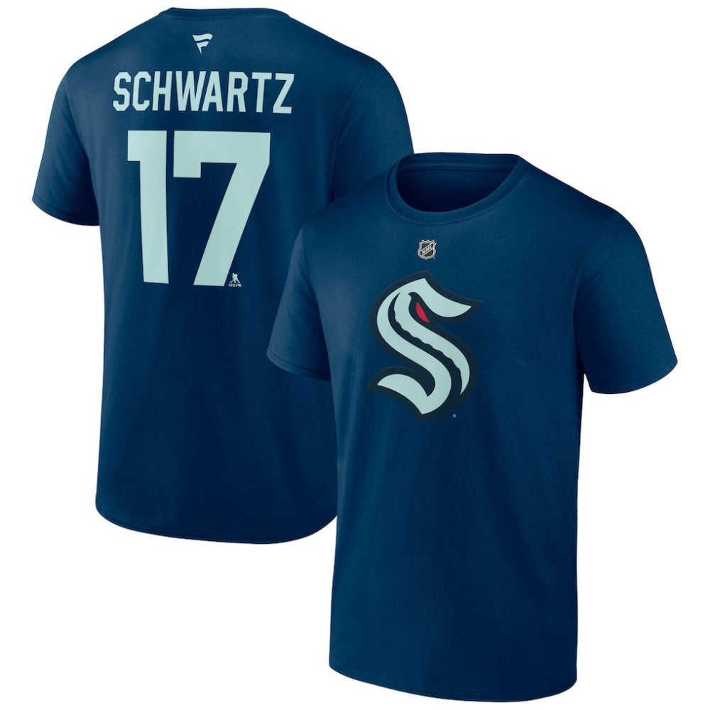 Jaden Schwartz Seattle Kraken Fanatics Special Edition 2.0 Name & Number T-Shirt - NHL T-shirts