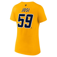 Roman Josi Nashville Predators Fanatics Women's Special Edition 2.0 Name & Number V-Neck T-Shirt - NHL T-shirts