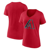 Arizona Diamondbacks Women's Official Logo V-Neck T-Shirt - MLB T-shirts