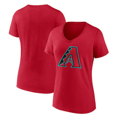 Arizona Diamondbacks Women's Official Logo V-Neck T-Shirt - MLB T-shirts