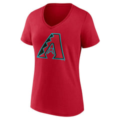 Arizona Diamondbacks Women's Official Logo V-Neck T-Shirt - MLB T-shirts