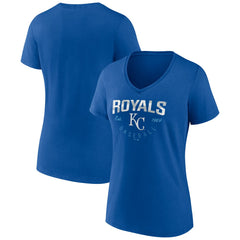 Kansas City Royals Women's Live For It Team V-Neck T-Shirt - MLB T-shirts