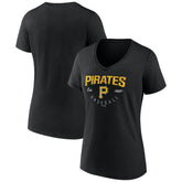 Pittsburgh Pirates Women's Live For It Team V-Neck T-Shirt - MLB T-shirts