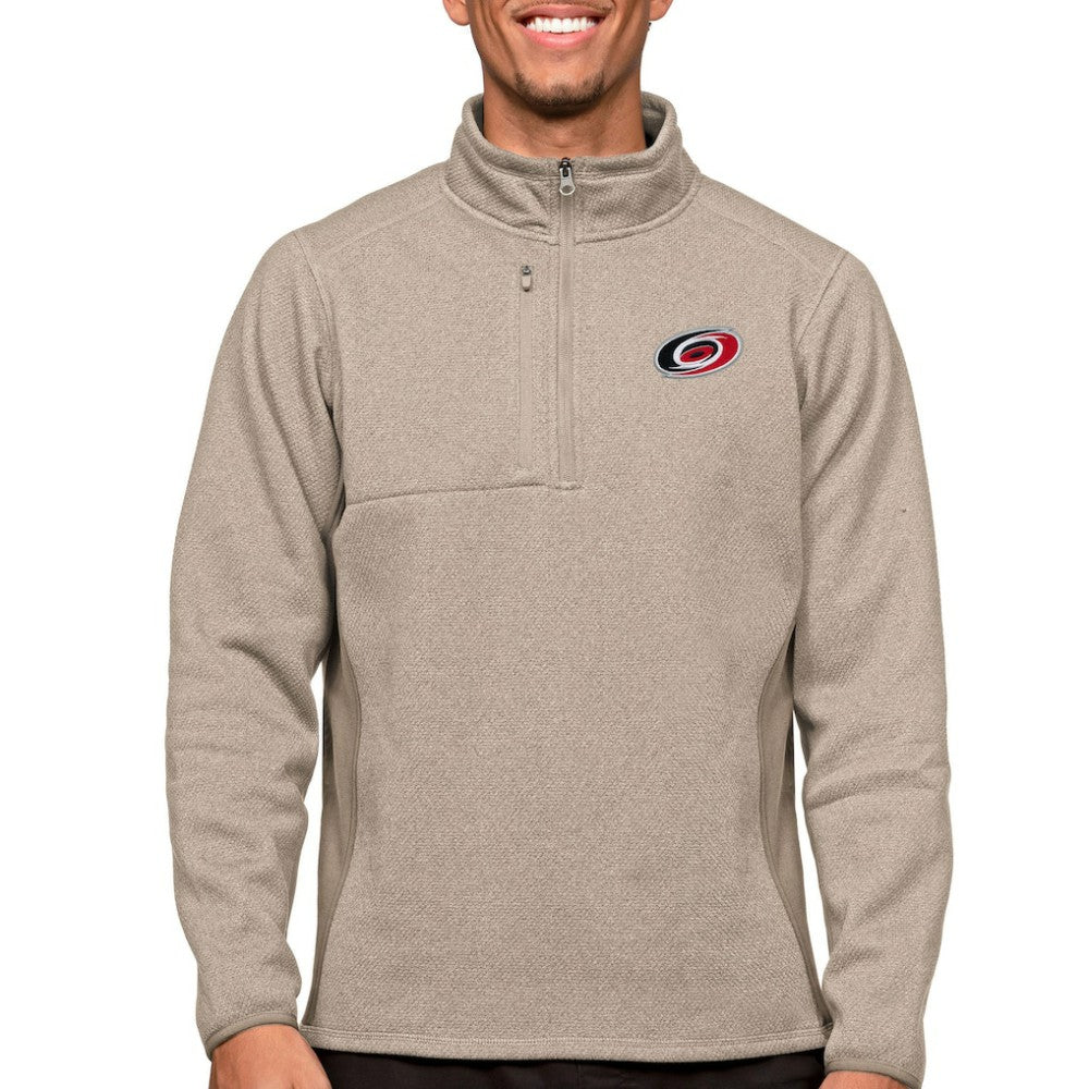 Carolina Hurricanes Antigua Course Quarter-Zip Pullover Top - NHL Pullover
