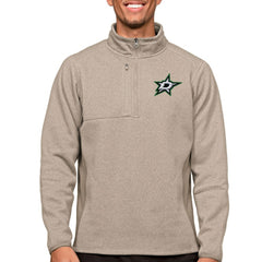 Dallas Stars Antigua Course Quarter-Zip Pullover Top - NHL Pullover