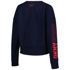 Atlanta Braves DKNY Sport Women's Lily V-Neck Pullover Sweatshirt - MLB Pullover
