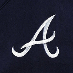 Atlanta Braves DKNY Sport Women's Lily V-Neck Pullover Sweatshirt - MLB Pullover
