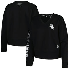 Chicago White Sox DKNY Sport Women's Lily V-Neck Pullover Sweatshirt - MLB Pullover