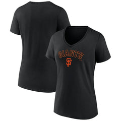 San Francisco Giants Women's Lockup V-Neck T-Shirt - MLB T-shirts