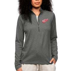 Detroit Red Wings Antigua Women's Epic Quarter-Zip Pullover Top - NHL Pullover