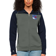 New York Rangers Antigua Women's Protect Full-Zip Hoodie - NHL Hoodies