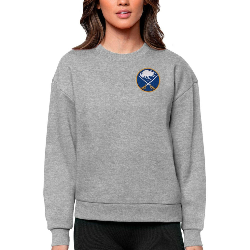 Buffalo Sabres Antigua Women's Victory Crewneck Pullover Sweatshirt - NHL Sweatshirts