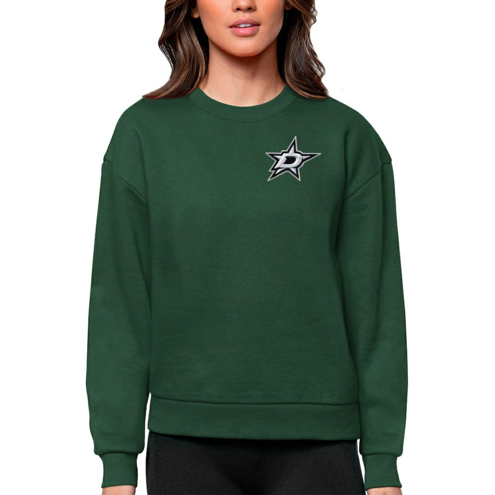 Dallas Stars Antigua Women's Victory Crewneck Pullover Sweatshirt - NHL Sweatshirts