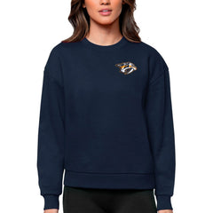 Nashville Predators Antigua Women's Victory Crewneck Pullover Sweatshirt - NHL Sweatshirts