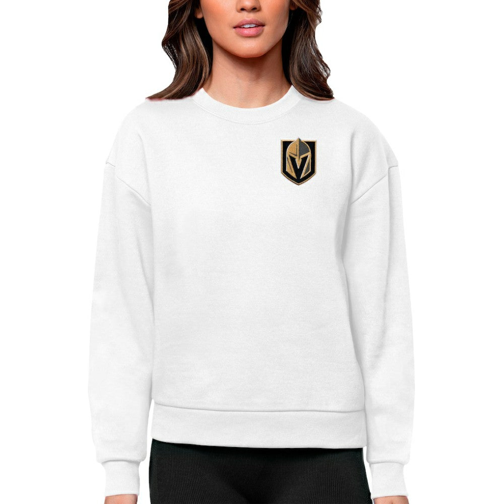 Vegas Golden Knights Antigua Women's Victory Crewneck Pullover Sweatshirt - NHL Sweatshirts