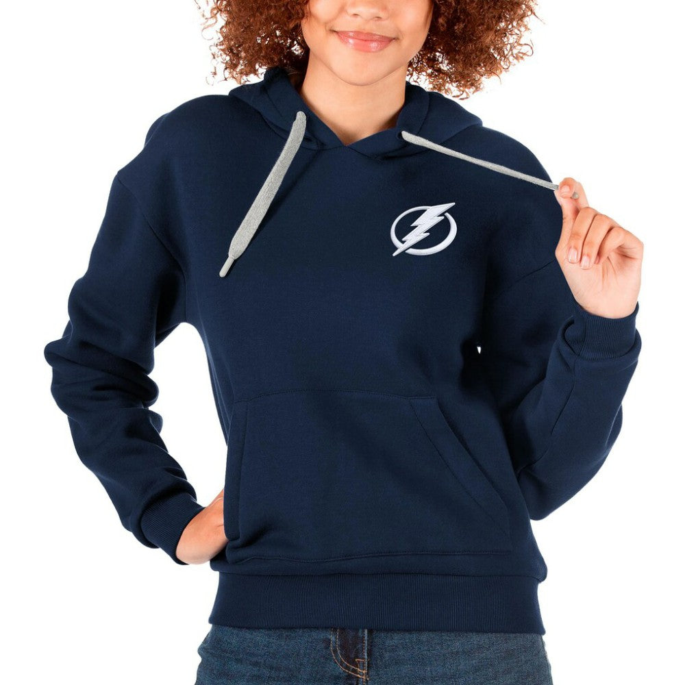 Tampa Bay Lightning Antigua Women's Victory Pullover Hoodie - NHL Hoodies