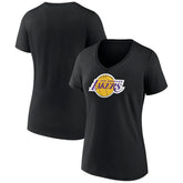 Black Los Angeles Lakers Women's Logo V-Neck T-Shirt | NBA