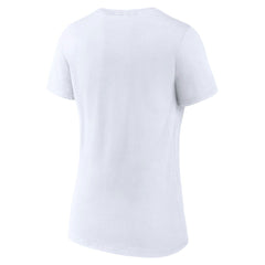 White Toronto Raptors Women's Wordmark V-Neck T-Shirt | NBA