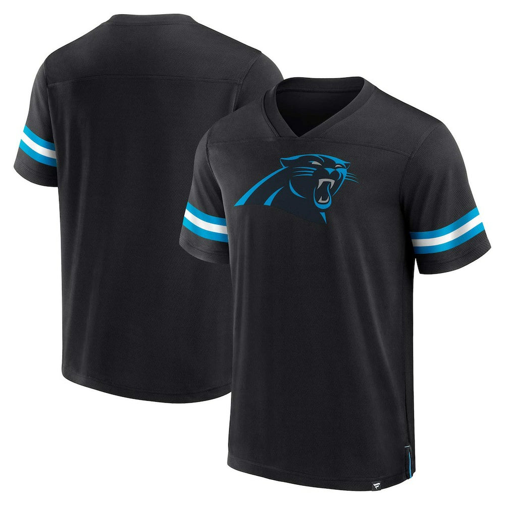 Carolina Panthers Jersey Tackle V-Neck T-Shirt | NFL Hot